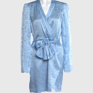 Saloni | 100% Silk Bibi Dress in Mountain Stamped Pattern NWT 10